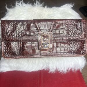 Cole Haan Leather  Brown Vintage Clutch Purse